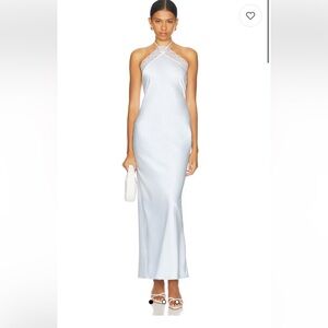 NWT Majorelle light blue size medium halter dress